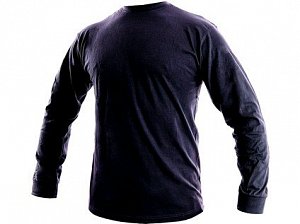 Pánské tričko s dlouhým rukávem PETR, tmavě modré