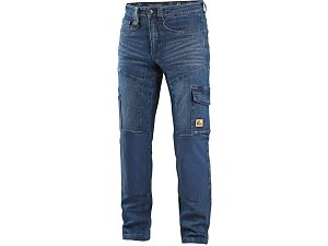 Kalhoty jeans CXS ALBI, pánské, modré