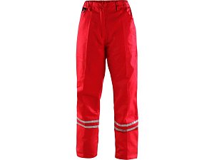 Kalhoty do pasu červeno-černé dámské