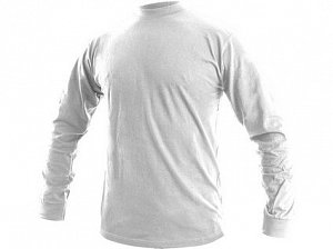 Pánské tričko s dlouhým rukávem PETR, bílé