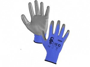 Povrstvené rukavice CERRO, modro-šedé