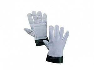 Antivibrační rukavice TEMA, celokožené, vel. 10