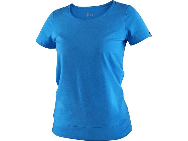 Tričko CXS EMILY, dámské, krátký rukáv, azurově modrá